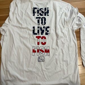 Fintech White Long Sleeve Shirt